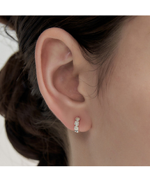 [sv925]baby rose one-touch earring