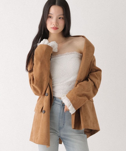 Heather（ヘザー）の「レースベアトップ　656727（チューブトップ・レディース・ブラック/オフホワイト・M/S）」の11枚目の写真