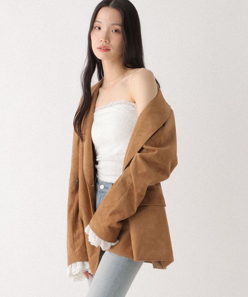 Heather（ヘザー）の「レースベアトップ　656727（チューブトップ・レディース・ブラック/オフホワイト・M/S）」の12枚目の写真