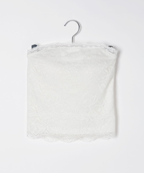 Heather（ヘザー）の「レースベアトップ　656727（チューブトップ・レディース・ブラック/オフホワイト・M/S）」の14枚目の写真