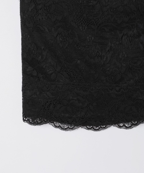 Heather（ヘザー）の「レースベアトップ　656727（チューブトップ・レディース・ブラック/オフホワイト・M/S）」の6枚目の写真