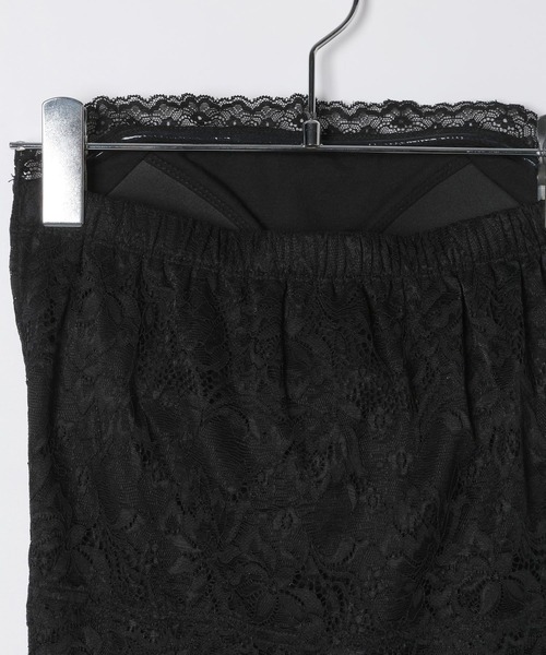 Heather（ヘザー）の「レースベアトップ　656727（チューブトップ・レディース・ブラック/オフホワイト・M/S）」の7枚目の写真