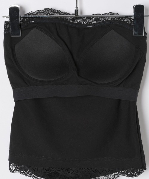Heather（ヘザー）の「レースベアトップ　656727（チューブトップ・レディース・ブラック/オフホワイト・M/S）」の9枚目の写真