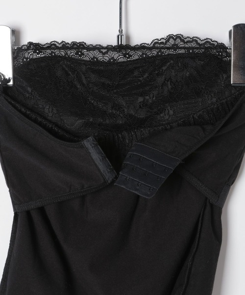 Heather（ヘザー）の「レースベアトップ　656727（チューブトップ・レディース・ブラック/オフホワイト・M/S）」の10枚目の写真