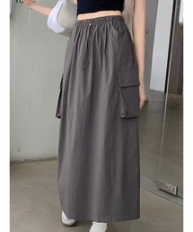 ナイロンカーゴ ロングスカート