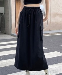 ナイロンカーゴ ロングスカート