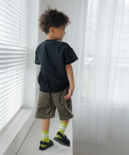 MAKE YOUR DAY(メイクユアデイ)の「ぽっこりロゴ刺繍シアー半袖Tシャツ■80~140cm(Tシャツ/カットソー・キッズ・グレー/ブラック・140/100/120/110/130/80/90)」の14枚目の写真