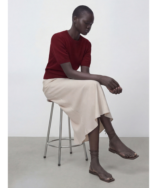 ACUD（アクド）の「Satin A-line Skirt _Cream（スカート・レディース・Cream・SMALL/MEDIUM）」の4枚目の写真