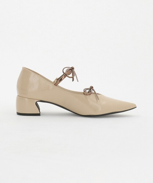 SY UNITED ARROWS（シーユナイテッドアローズ）の「＜SY＞ ポインテッド ダブル リボン パンプス40↑（パンプス・レディース・ベージュ/シルバー/ブラック・24cm/24.5cm/23cm/22cm/22.5cm/23.5cm/25cm）」の12枚目の写真