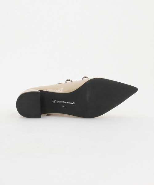 SY UNITED ARROWS（シーユナイテッドアローズ）の「＜SY＞ ポインテッド ダブル リボン パンプス40↑（パンプス・レディース・ベージュ/シルバー/ブラック・24cm/24.5cm/23cm/22cm/22.5cm/23.5cm/25cm）」の10枚目の写真