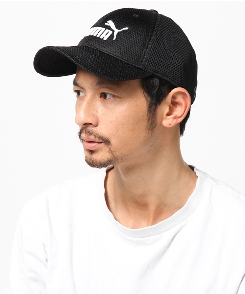 PUMA（プーマ）の「ユニセックス メッシュキャプ（キャップ・メンズ・ブラック/ホワイト/ブルー・フリー）」の4枚目の写真