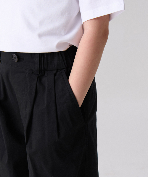 MUSINSA STANDARD KIDS（ムシンサスタンダードキッズ）の「コットンワイドバルーンバンディングパンツ[ブラック]（その他パンツ・レディース・その他・140/100/110/120/130/150）」の4枚目の写真