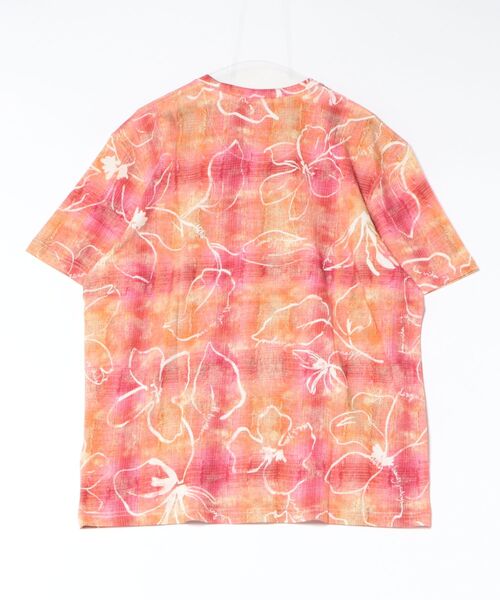Desigual(デシグアル)の「フローラル プリント Tシャツ / ボタニカル(Tシャツ/カットソー・メンズ・レッド・S/M/L/XL)」の2枚目の写真