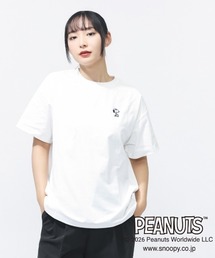 ピーナッツ UVカットドライグラフィックTシャツ パラソル