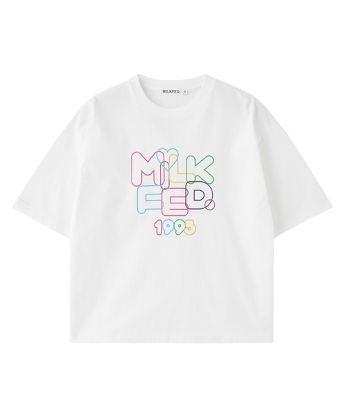 MILKFED.(ミルクフェド)の「MILKFED. NEON LOGO WIDE S/S TEE(Tシャツ/カットソー・レディース・ブラック/ライトピンク/ホワイト・M/L)」の20枚目の写真