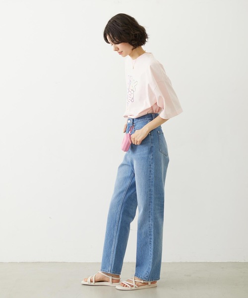MILKFED.(ミルクフェド)の「MILKFED. NEON LOGO WIDE S/S TEE(Tシャツ/カットソー・レディース・ブラック/ライトピンク/ホワイト・M/L)」の13枚目の写真