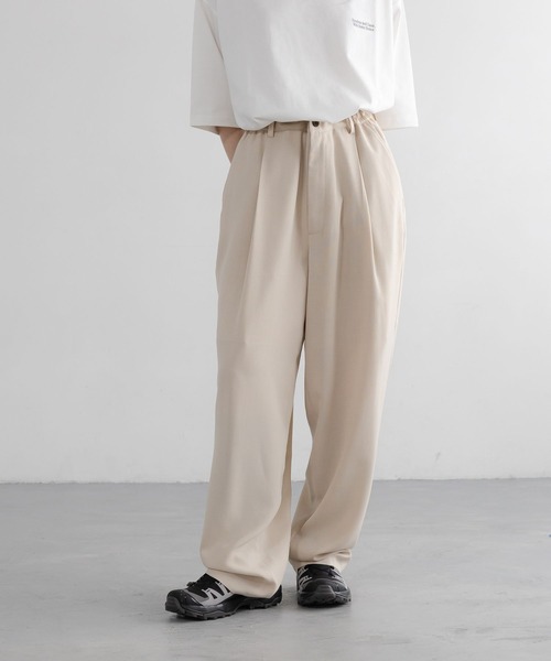 LOWRYS FARM(ローリーズファーム)の「SETUP可能【LFM(U)】バスケットタックカーブパンツ 638036(その他パンツ・メンズ・アイボリー/ブルー・LARGE/MEDIUM)」の18枚目の写真