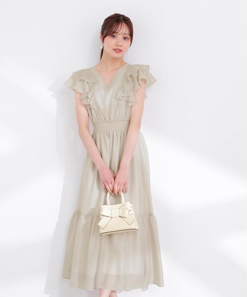 PROPORTION BODY DRESSING(プロポーションボディドレッシング)の「ラッフルスリーブワンピース / 1216140406(ワンピース・レディース・ネイビー/ピンク/グレー・SMALL/P/S/MEDIUM)」の7枚目の写真