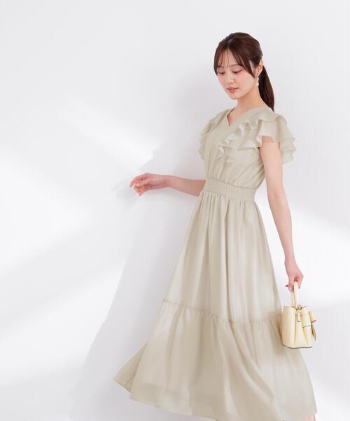PROPORTION BODY DRESSING(プロポーションボディドレッシング)の「ラッフルスリーブワンピース / 1216140406(ワンピース・レディース・ネイビー/ピンク/グレー・SMALL/P/S/MEDIUM)」の8枚目の写真