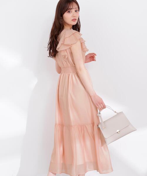 PROPORTION BODY DRESSING(プロポーションボディドレッシング)の「ラッフルスリーブワンピース / 1216140406(ワンピース・レディース・ネイビー/ピンク/グレー・SMALL/P/S/MEDIUM)」の12枚目の写真