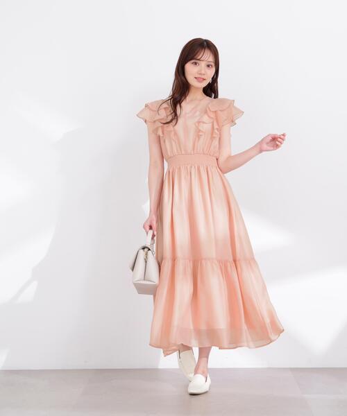 PROPORTION BODY DRESSING(プロポーションボディドレッシング)の「ラッフルスリーブワンピース / 1216140406(ワンピース・レディース・ネイビー/ピンク/グレー・SMALL/P/S/MEDIUM)」の13枚目の写真