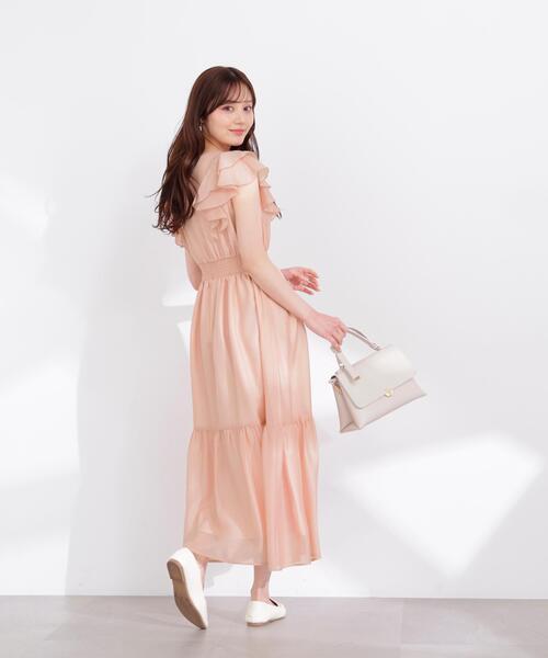 PROPORTION BODY DRESSING(プロポーションボディドレッシング)の「ラッフルスリーブワンピース / 1216140406(ワンピース・レディース・ネイビー/ピンク/グレー・SMALL/P/S/MEDIUM)」の14枚目の写真