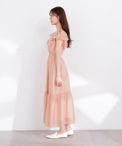 PROPORTION BODY DRESSING(プロポーションボディドレッシング)の「ラッフルスリーブワンピース / 1216140406(ワンピース・レディース・ネイビー/ピンク/グレー・SMALL/P/S/MEDIUM)」の16枚目の写真
