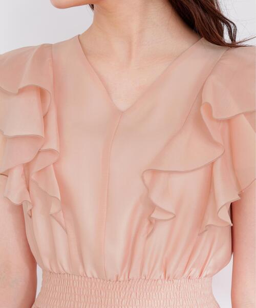 PROPORTION BODY DRESSING(プロポーションボディドレッシング)の「ラッフルスリーブワンピース / 1216140406(ワンピース・レディース・ネイビー/ピンク/グレー・SMALL/P/S/MEDIUM)」の18枚目の写真