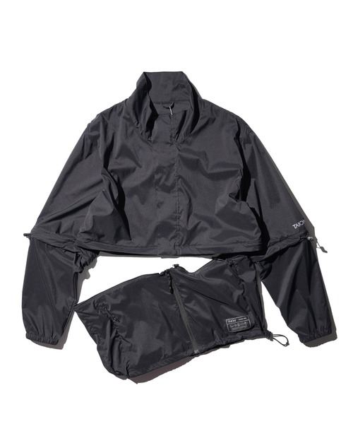 TAION(タイオン)の「TAION / タイオン BASIC SPORTS HI-NECK W-ZIP DETACHABLE LIGHT JACKET(TAION-112WZDCBS) ベーシック スポーツ ハイネック Wジップ デタッチャブル ライトジャケット(ブルゾン・メンズ・ブラック・MEDIUM/LARGE/X-LARGE)」の8枚目の写真
