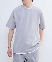 MASTER FRAME（マスターフレーム ）の「【MASTER FRAME/マスターフレーム】Wフェイスカノコ フェイクレイヤードTシャツ（Tシャツ/カットソー）」