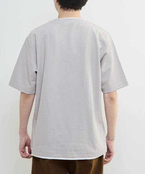 MASTER FRAME(マスターフレーム )の「【MASTER FRAME/マスターフレーム】Wフェイスカノコ フェイクレイヤードTシャツ(Tシャツ/カットソー・メンズ・グレー/ベージュ/ネイビー・3/4/2)」の16枚目の写真