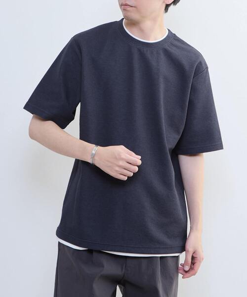 MASTER FRAME(マスターフレーム )の「【MASTER FRAME/マスターフレーム】Wフェイスカノコ フェイクレイヤードTシャツ(Tシャツ/カットソー・メンズ・グレー/ベージュ/ネイビー・3/4/2)」の10枚目の写真