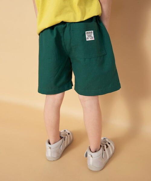 BRANSHES（ブランシェス）の「【WEB限定】カラバリ/スラブハーフパンツ（その他パンツ・キッズ・ブラック/レッド/グリーン/マスタード/チャコールグレー・100/130/150/120/110/90/140）」の3枚目の写真