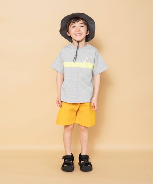 BRANSHES（ブランシェス）の「【WEB限定】カラバリ/スラブハーフパンツ（その他パンツ・キッズ・ブラック/レッド/グリーン/マスタード/チャコールグレー・100/130/150/120/110/90/140）」の6枚目の写真