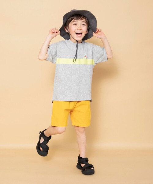 BRANSHES（ブランシェス）の「【WEB限定】カラバリ/スラブハーフパンツ（その他パンツ・キッズ・ブラック/レッド/グリーン/マスタード/チャコールグレー・100/130/150/120/110/90/140）」の8枚目の写真