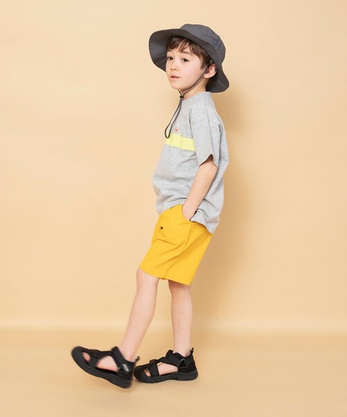 BRANSHES（ブランシェス）の「【WEB限定】カラバリ/スラブハーフパンツ（その他パンツ・キッズ・ブラック/レッド/グリーン/マスタード/チャコールグレー・100/130/150/120/110/90/140）」の9枚目の写真