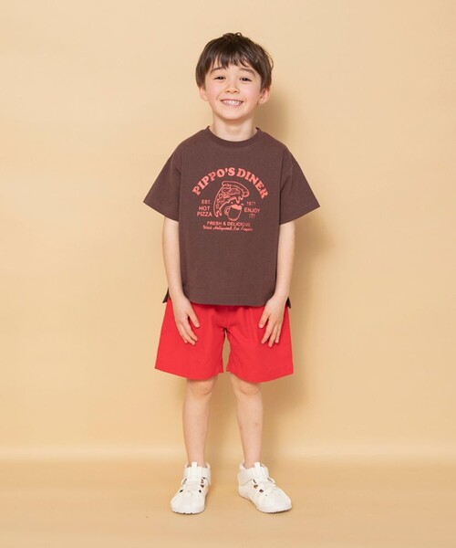 BRANSHES（ブランシェス）の「【WEB限定】カラバリ/スラブハーフパンツ（その他パンツ・キッズ・ブラック/レッド/グリーン/マスタード/チャコールグレー・100/130/150/120/110/90/140）」の14枚目の写真