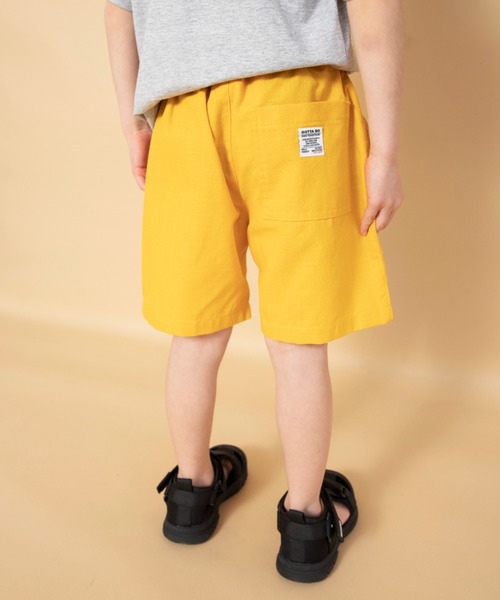BRANSHES（ブランシェス）の「【WEB限定】カラバリ/スラブハーフパンツ（その他パンツ・キッズ・ブラック/レッド/グリーン/マスタード/チャコールグレー・100/130/150/120/110/90/140）」の4枚目の写真