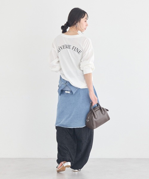 earth music&ecology(アースミュージックアンドエコロジー)の「総レースカーゴパンツ(カーゴパンツ・レディース・ブラック/アイボリー・FREE)」の16枚目の写真