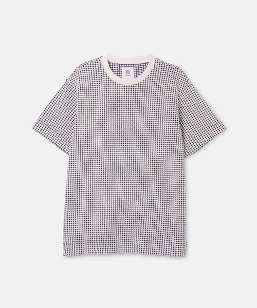 SEAGREEN(シーグリーン)の「SEAGREEN(シーグリーン) BIG WAFFLE T-SHIRT(Tシャツ/カットソー・メンズ・ロイヤルブルー/イエロー/ブラウン/ネイビー/ブラック/サックスブルー・2/3/4)」の5枚目の写真