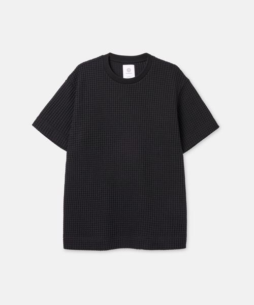 SEAGREEN(シーグリーン)の「SEAGREEN(シーグリーン) BIG WAFFLE T-SHIRT(Tシャツ/カットソー・メンズ・ロイヤルブルー/イエロー/ブラウン/ネイビー/ブラック/サックスブルー・2/3/4)」の1枚目の写真