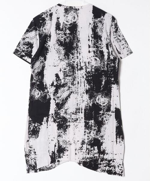KMRii(ケムリ)の「KMRii/ケムリ/別注Magnolia Sputnik Cut/SS(Tシャツ/カットソー・メンズ・ホワイト/ブラック・2/1/3)」の3枚目の写真