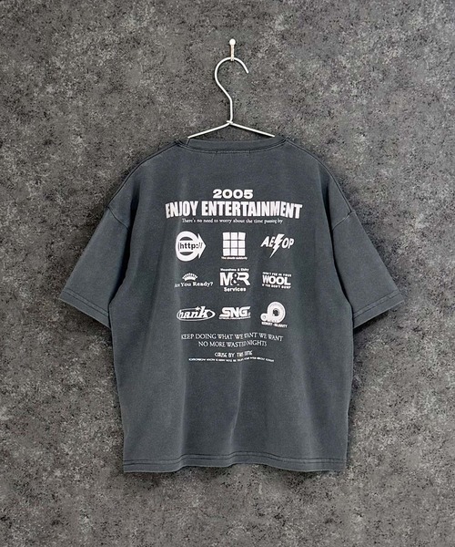 THE CASUAL（カジュアル）の「【ピグメント加工】 グラフィックプリント オーバーサイズ Tシャツ（Tシャツ/カットソー・キッズ・グレー系その他2/ブラック系その他3/ブラック系その他/ブラック系その他2/グレー系その他/ブラック/チャコール/グレー系その他3・160cm/150cm/140cm/130cm/120cm/110cm）」の7枚目の写真