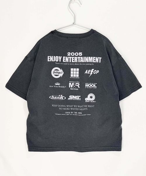 THE CASUAL（カジュアル）の「【ピグメント加工】 グラフィックプリント オーバーサイズ Tシャツ（Tシャツ/カットソー・キッズ・グレー系その他2/ブラック系その他3/ブラック系その他/ブラック系その他2/グレー系その他/ブラック/チャコール/グレー系その他3・160cm/150cm/140cm/130cm/120cm/110cm）」の14枚目の写真
