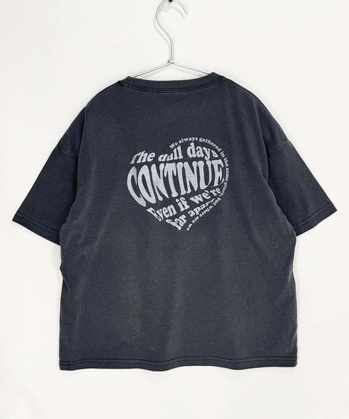 THE CASUAL（カジュアル）の「【ピグメント加工】 グラフィックプリント オーバーサイズ Tシャツ（Tシャツ/カットソー・キッズ・グレー系その他2/ブラック系その他3/ブラック系その他/ブラック系その他2/グレー系その他/ブラック/チャコール/グレー系その他3・160cm/150cm/140cm/130cm/120cm/110cm）」の15枚目の写真