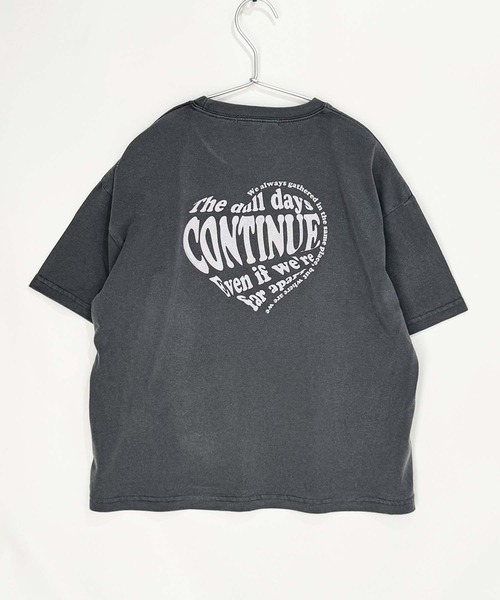 THE CASUAL（カジュアル）の「【ピグメント加工】 グラフィックプリント オーバーサイズ Tシャツ（Tシャツ/カットソー・キッズ・グレー系その他2/ブラック系その他3/ブラック系その他/ブラック系その他2/グレー系その他/ブラック/チャコール/グレー系その他3・160cm/150cm/140cm/130cm/120cm/110cm）」の11枚目の写真