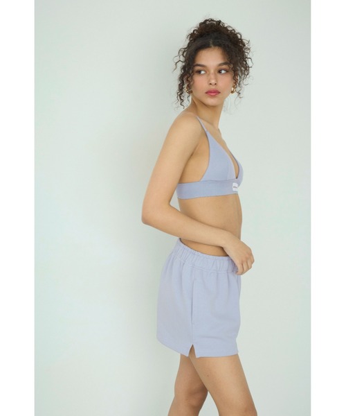 ALEXIA STAM（アリシアスタン）の「Logo Patch Sweat Shorts /ロゴパッチ スウェットショーツ（スウェットパンツ・レディース・ブルー/ホワイト/チャコールグレー/イエロー・M/S）」の11枚目の写真