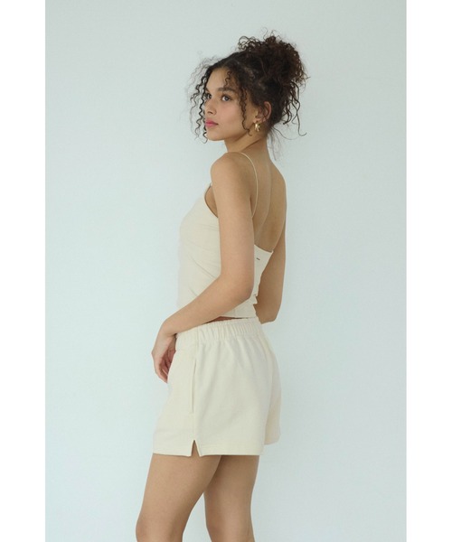 ALEXIA STAM（アリシアスタン）の「Logo Patch Sweat Shorts /ロゴパッチ スウェットショーツ（スウェットパンツ・レディース・ブルー/ホワイト/チャコールグレー/イエロー・M/S）」の16枚目の写真