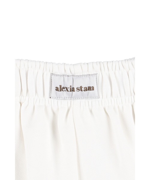 ALEXIA STAM（アリシアスタン）の「Logo Patch Sweat Shorts /ロゴパッチ スウェットショーツ（スウェットパンツ・レディース・ブルー/ホワイト/チャコールグレー/イエロー・M/S）」の21枚目の写真