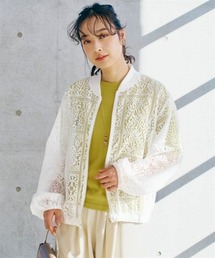 nissen | 総レースブルゾン(カバーオール)